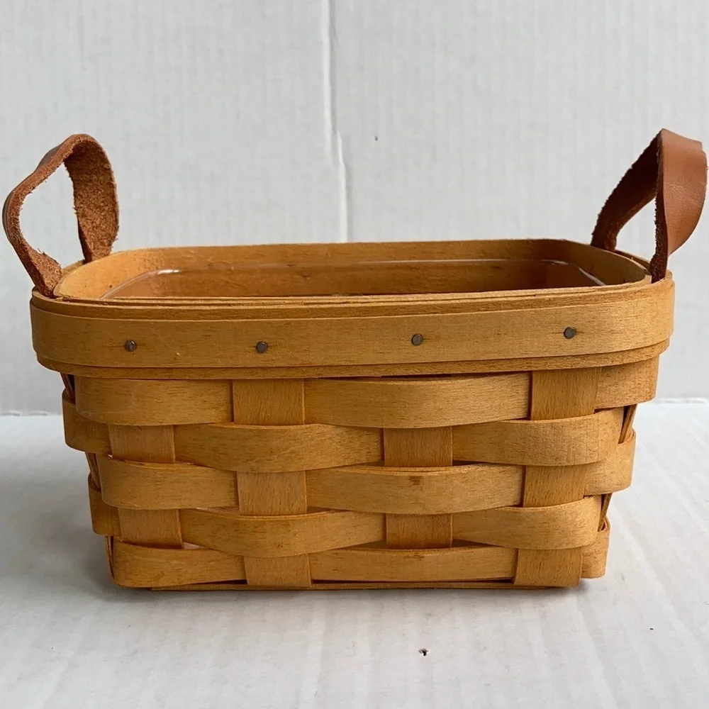 Vintage Longaberger small rectangular basket liner